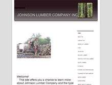 Tablet Screenshot of johnsonsawmill.com